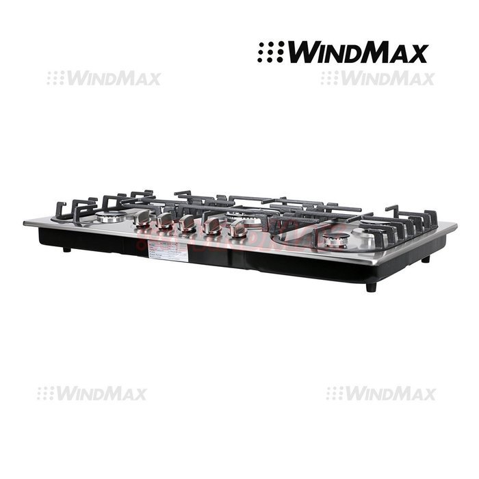 WindMax&reg; 34" Fashion Lines Stainless Steel 5 Burner Built-In Stoves Gas Cooktops Cooker N3