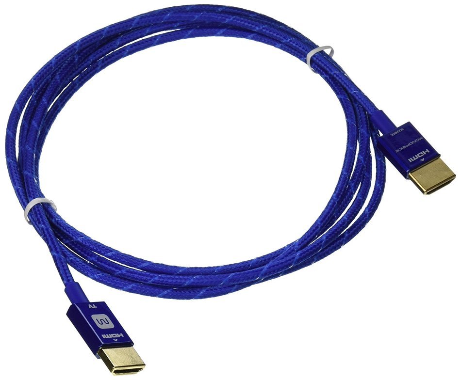 Monoprice 3ft 18Gbps Ultra Slim Series High Performance HDMI&reg; Cable w/ RedMere&reg; Technology - Blue N20