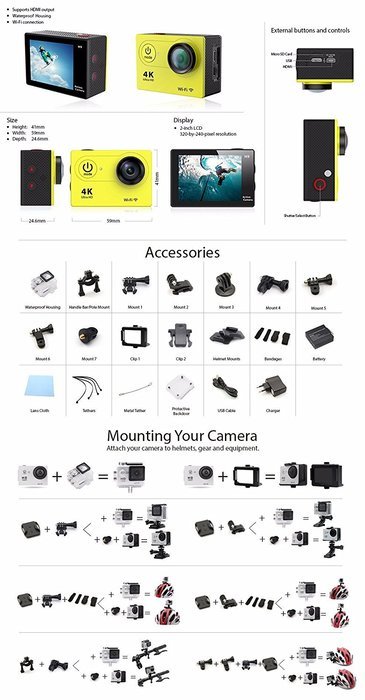 Axess HD 720P Action Camera N2