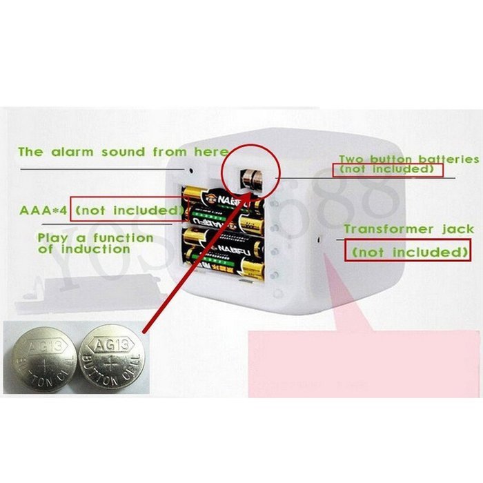 Yosa LED Colorful flash Touch lights princess Doll Clock toys alarm clock toys Dolls Accessories(L style) N8