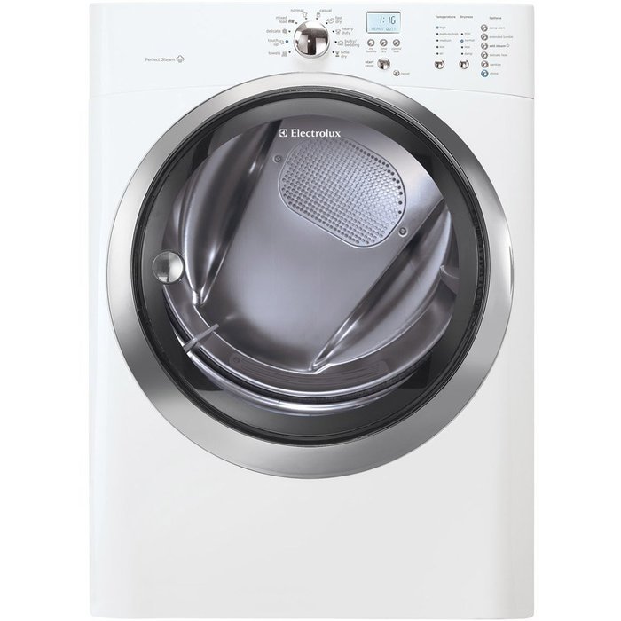 Electrolux EIMED55IIWIQ-Touch 8.0 Cu. Ft. White Stackable With Steam Cycle Electric Dryer N4