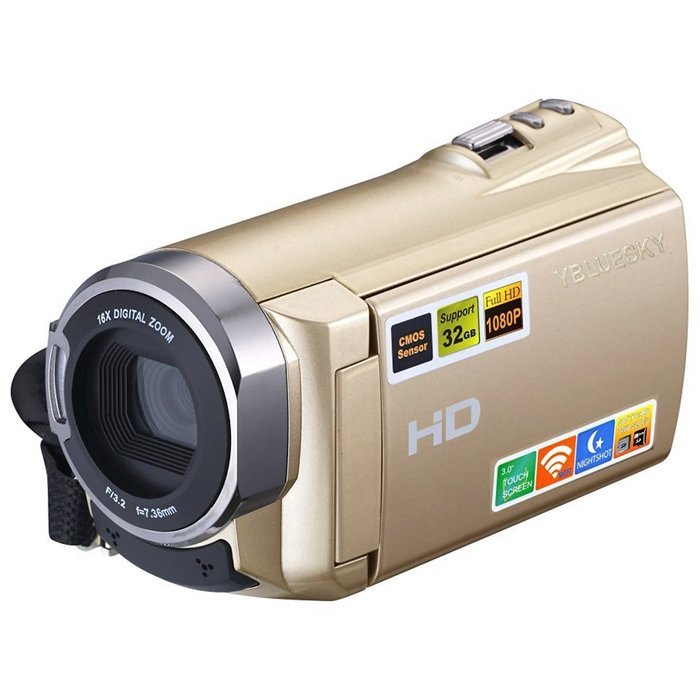 Digital Video Camcorder Camera, YBLUESKY Wifi Full HD 1080P 30FTPS HDMI 24 Mega Pixels Camcorder With Infrared... N3