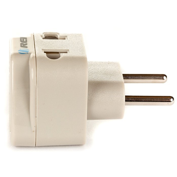 OREI 3 in 1 Continental Europe Travel Adapter Plug with USB and Surge Protection - Type C - Turkey, Italy & More N5