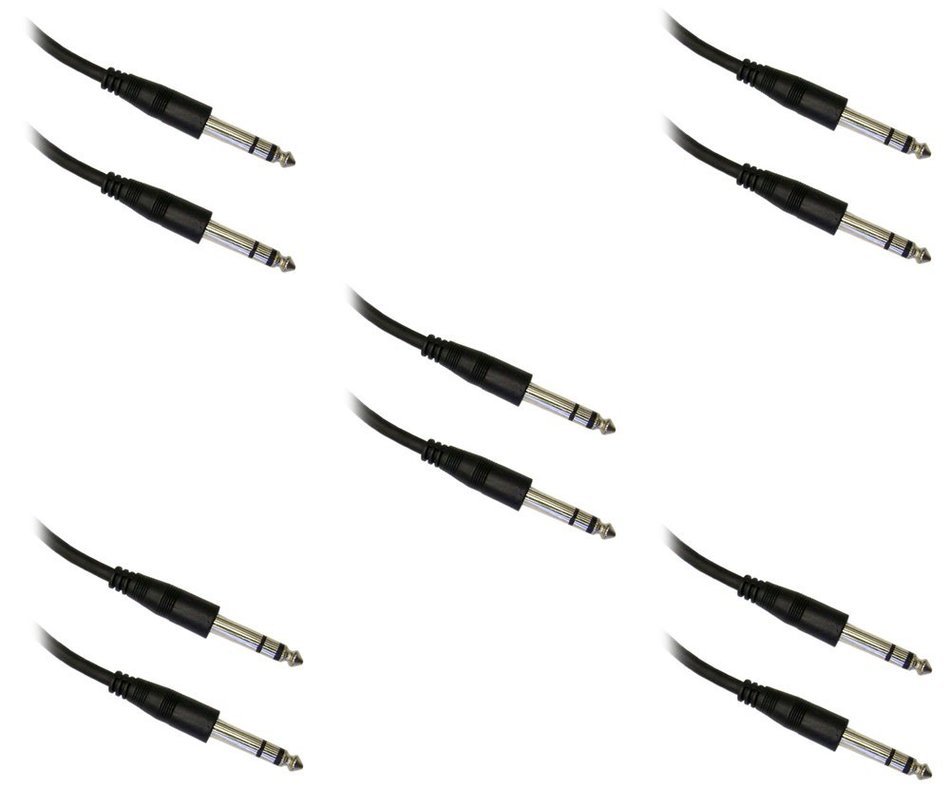 C&E CNE40292 6-Feet 1/4-Inch Stereo Audio Patch Cable, 1/4 Male