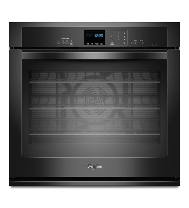 Whirlpool WOS92EC7AB 27" Black Electric Single Wall Oven - Convection N3