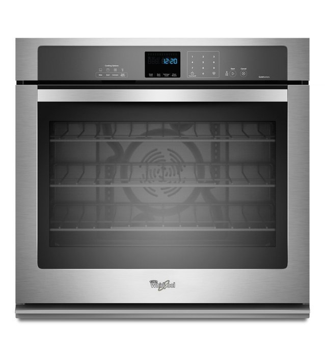 Whirlpool WOS92EC7AB 27" Black Electric Single Wall Oven - Convection N4