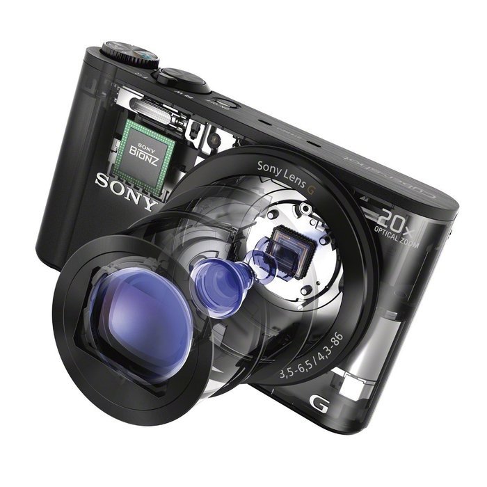 Sony DSC-WX300/R 18 MP Digital Camera with 20x Optical Image Stabilized Zoom and 3-Inch LCD (Red) N15