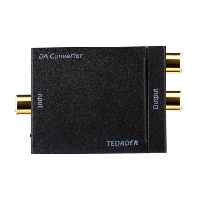 TEORDER Digital Optical Coaxial SPDIF Toslink to Analog Audio Converter with Power Adapter Updated Version DAC... N2