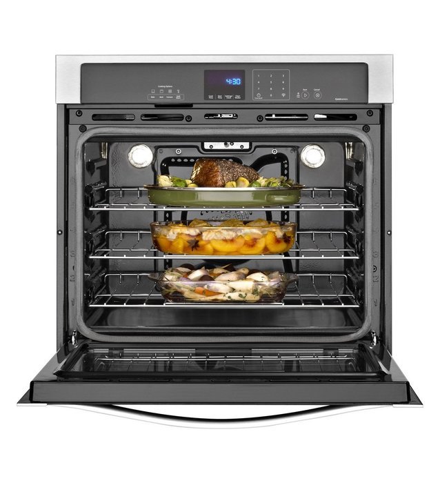 Whirlpool WOS92EC7AB 27" Black Electric Single Wall Oven - Convection N5
