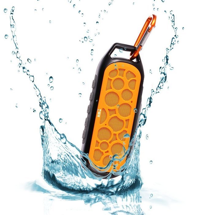 HMW Shock and Water Proof Bluetooth 4.0 Stereo Speaker - Orange N3