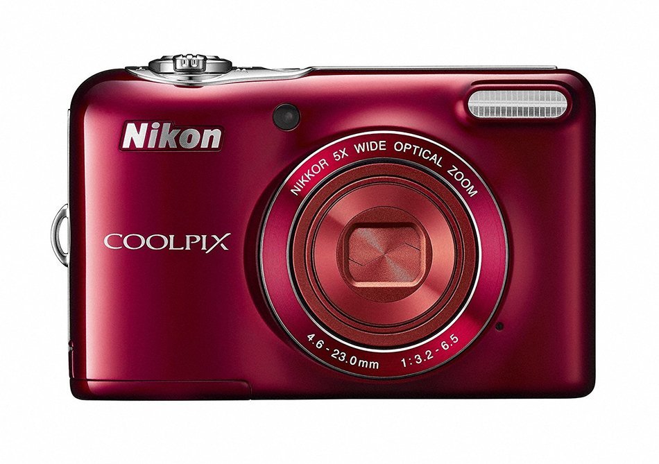 Nikon digital camera COOLPIX L30 5 times zoom dry cell type red L30RD 20,050,000 pixels N2