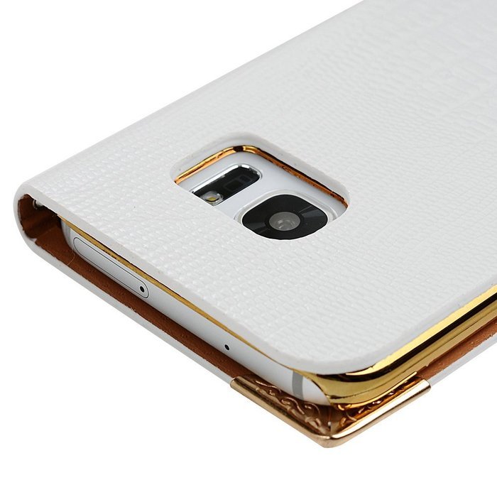 S7 Case,Samsung Galaxy S7 Case (Non-Edge) - Mavis's Diary Premium Wallet Flip Case Fashion Lizard PU Leather Bling... N24