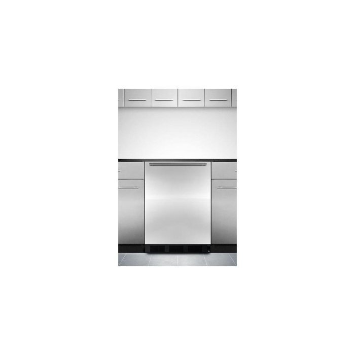 Summit ALB753BSSHH 24" Compact ADA Compliant All Refrigerator with 5.5 Cu.Ft. Capacity Automatic Defrost Adjustable... N2