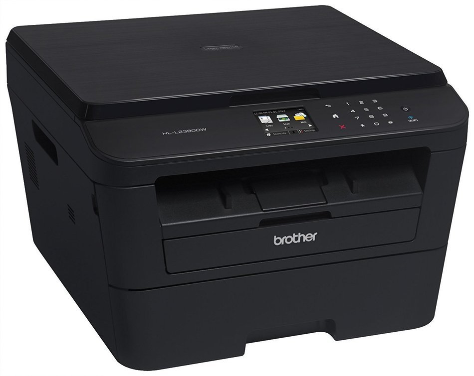 Brother HL-L2380DW Wireless Monochrome Laser Printer, Amazon Certified for Auto Replenishment with Dash N4
