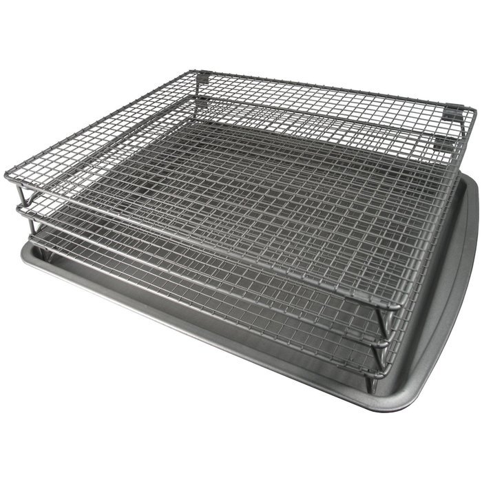 Weston Nonstick 3-Tier Drying Rack and Baking Pan
