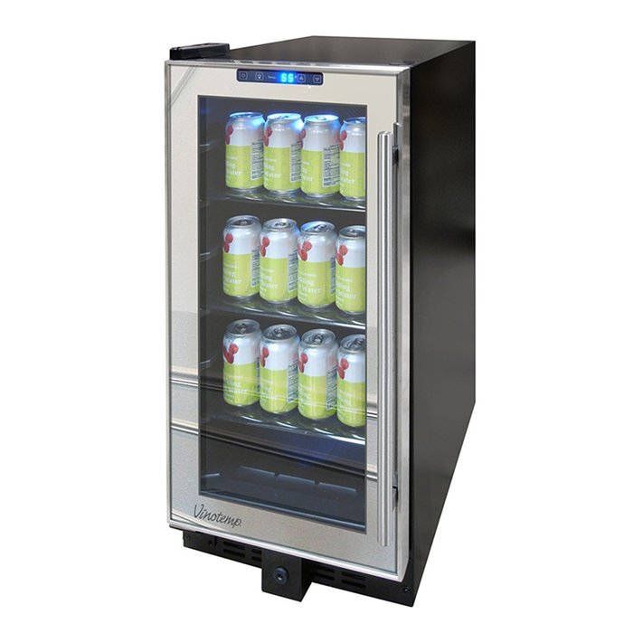 Vinotemp VNTVT-BC32TSSM-L VT-32 Mirrored Beverage Cooler N4