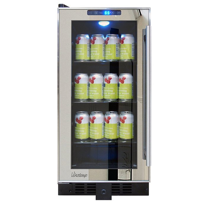 Vinotemp VNTVT-BC32TSSM-L VT-32 Mirrored Beverage Cooler N5