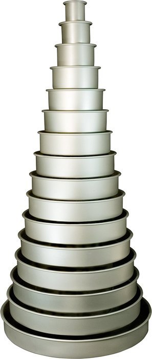 Fat Daddio's Anodized Aluminum Round Cake Pan, 6 Inches by 2 Inches N8