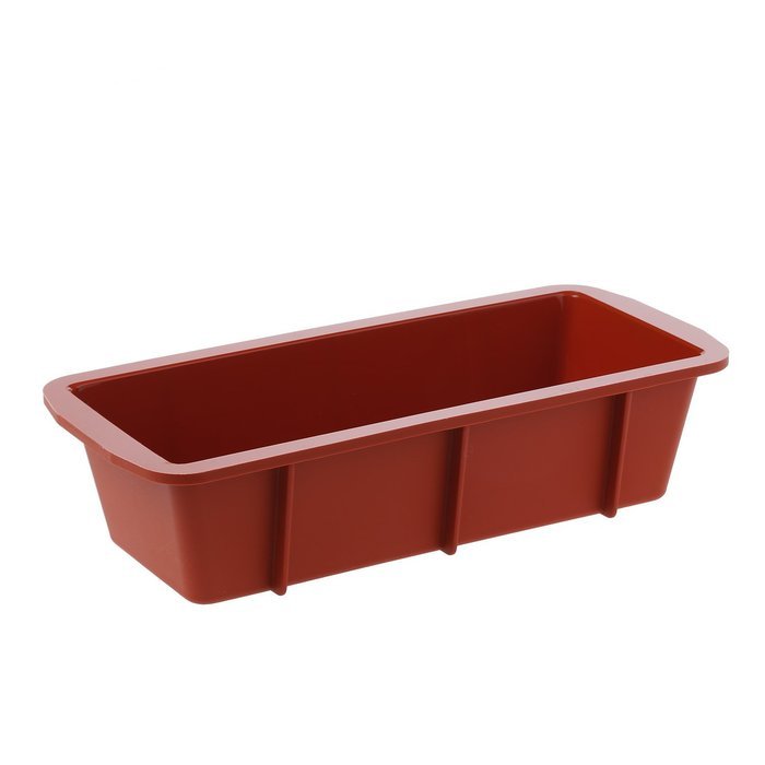 Silikomart 1 Cavity Rectangular Cake Mold, Red N3