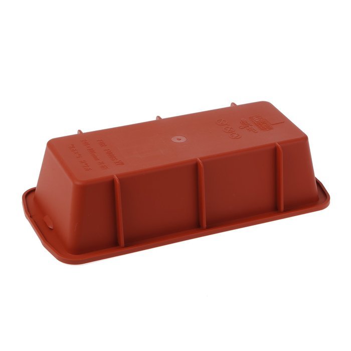 Silikomart 1 Cavity Rectangular Cake Mold, Red N4