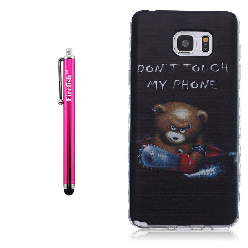 Note 4 Case, Firefish Durable Soft TPU Back Case [Soft-Flex] Drop Protection Scratch-Resistant Cover Skin Protective... N288