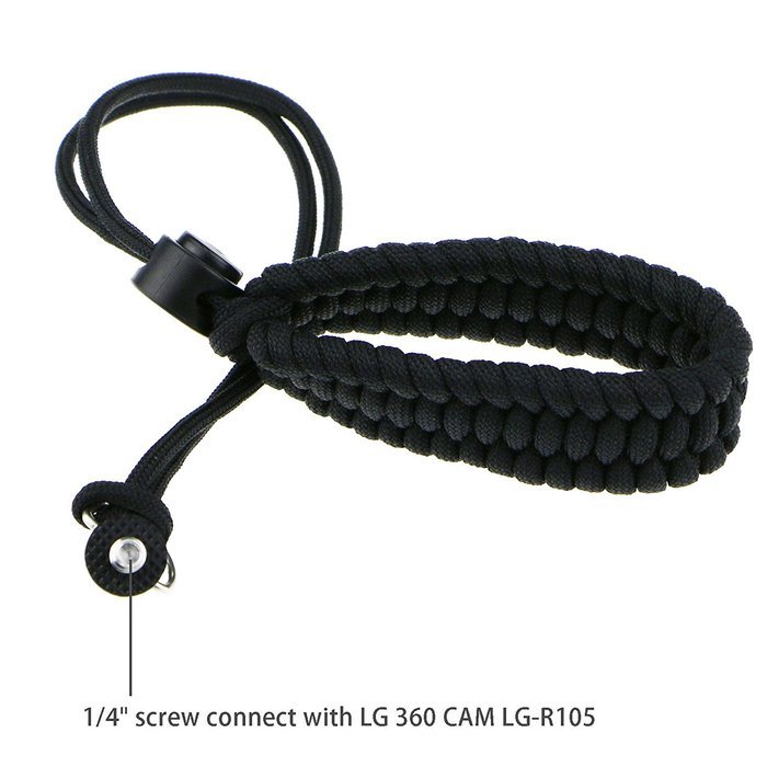 EEEKit 2in1 Starter Kit for LG 360 Cam R105 Spherical Camera, Weatherproof Hard Case, Paracord Wrist Strap, w/...