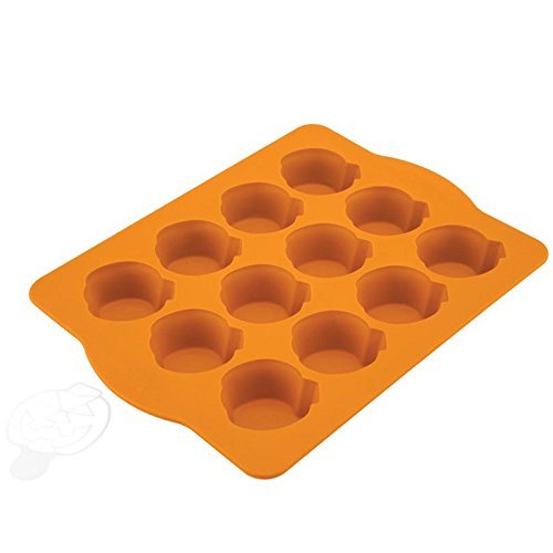 Chicago Metallic Silicone Pumpkin Cakelet Pan and Stencil
