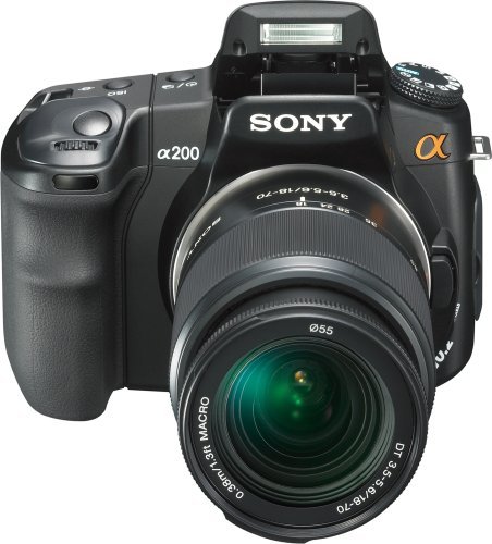 Sony Alpha A200K 10.2MP Digital SLR Camera Kit with Super SteadyShot Image Stabilization with 18-70mm f/3.5-5.6... N6