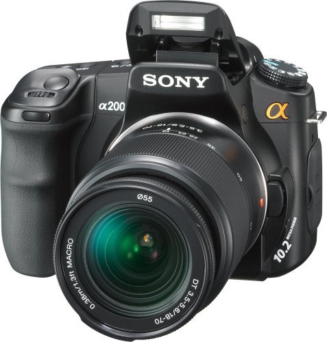 Sony Alpha A200K 10.2MP Digital SLR Camera Kit with Super SteadyShot Image Stabilization with 18-70mm f/3.5-5.6... N8