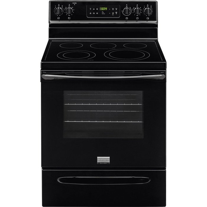 Frigidaire FGEF3035RB30" Black Electric Smoothtop Range - Convection N3