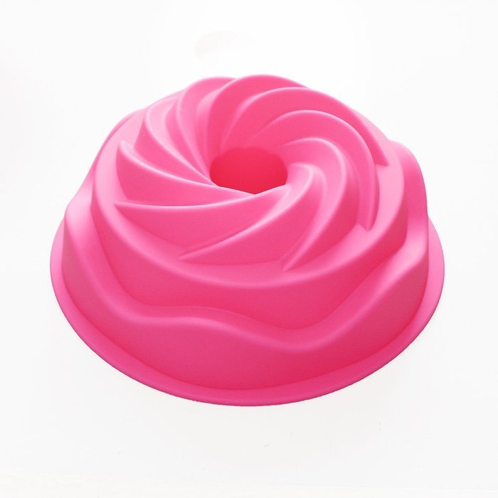 X-Haibei Heritage Bundt Gelatin Salad Cake Baking Mold Chocolate Ice Cream Silicone Pan