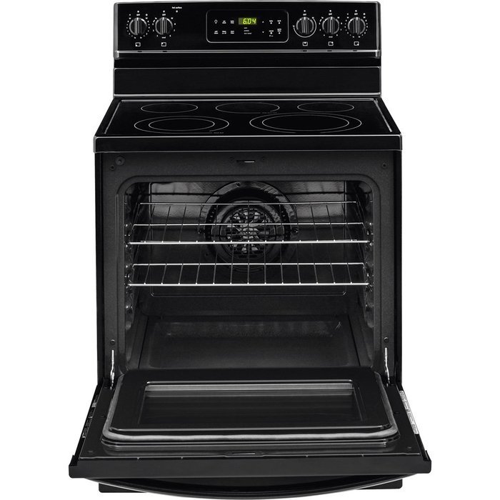Frigidaire FGEF3035RB30" Black Electric Smoothtop Range - Convection N4