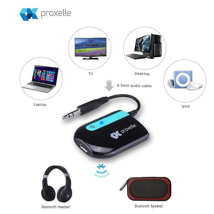 Bluetooth Audio Transmitter / Adapter - Transform your non-Bluetooth devices such as TV, Music Players, iPods,...