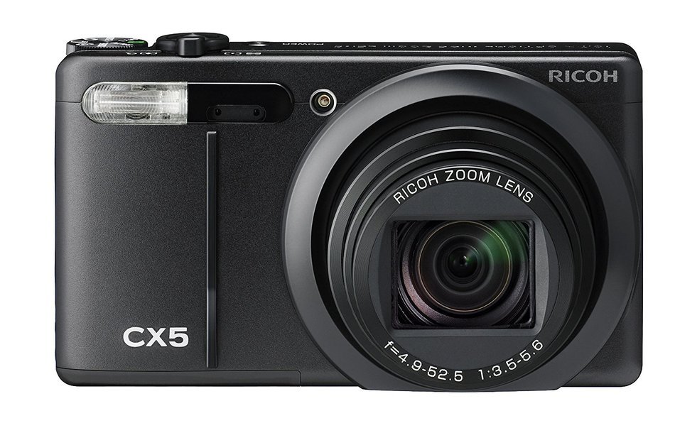 Ricoh CX5 10 MP CMOS Digital Camera with 10.7x Optical Zoom (Black)