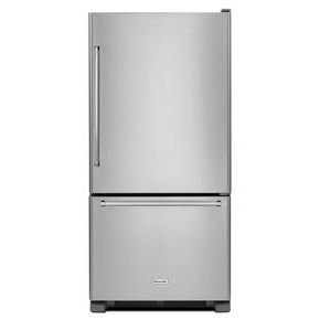 KitchenAid&reg; 22 cu. ft. 33-Inch Width Full Depth Non Dispense Bottom Mount Refrigerator N2