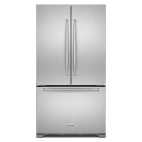 KitchenAid 25 Cu Ft 36 Width Standard Depth French Door Refrigerator   5312662 