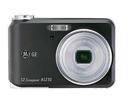 GE 12.1MP Digital Camera 3X Optical Zoom A1230 - Black