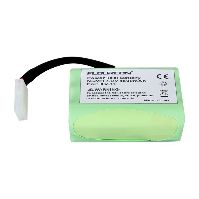 Floureon 7.2V 4500mAh NI-MH Replacement Vacuum Cleaner Battery for Neato XV-11 XV-12 XV-13 XV-14 XV-15 XV-21 (2x) N5