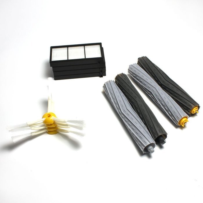 LOOYUAN 4 individual extractors & 4 HEPA filters & 4 side brushes Tangle-Free Debris Extractor Set & Side Brushes...