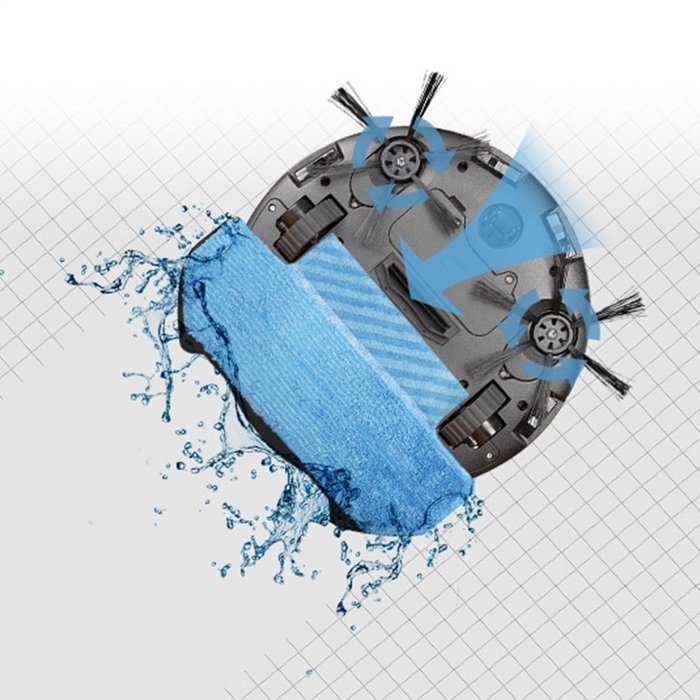 2 in 1 Smart Robot Vacuum Cleaner Cleaning Appliances 280ML Large Water Tank Wet Clean Self-Charge N16
