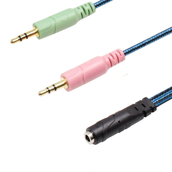 ENVEL 3.5mm Jack Cable Adapter Kit Mutual Convertors for PC headset and Smartphone Tablet Earphone with Headphone... N8
