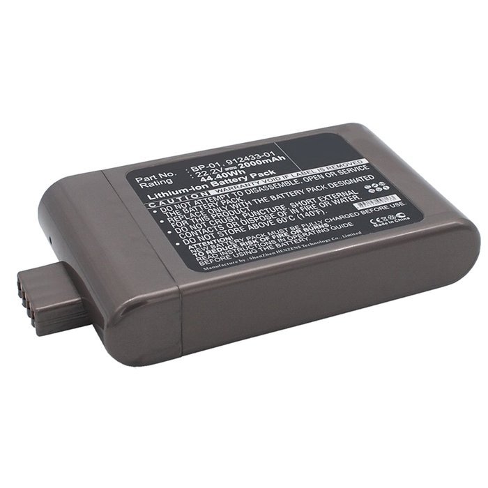 Exell EBVB-204 Li-Ion 22.2V 2000mAh Vacuum Battery Fits DYSON D12 Vacuum, DC16, DC16 Root 6 Vacuums. Replaces... N2