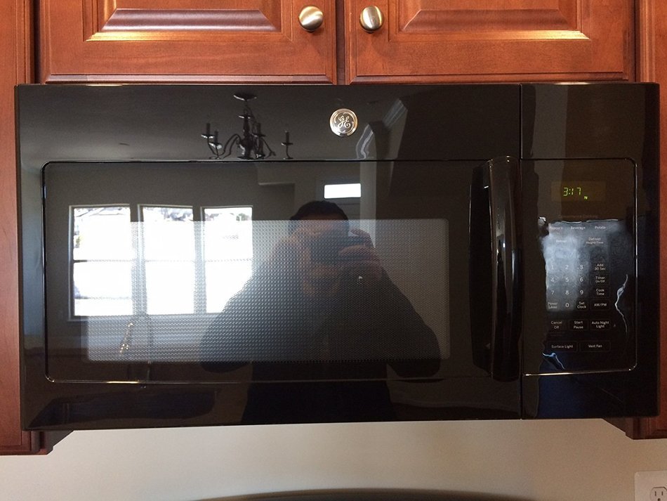 GE JNM6171DFBB 1.7 Cu. Ft. Black Over-the-Range Microwave