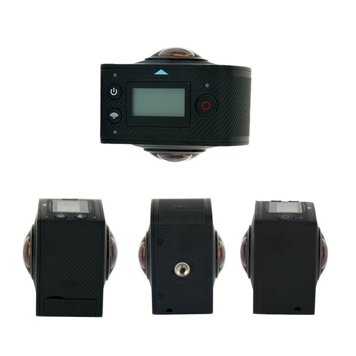 VIGICA 720 Degree Panoramic Video Camera 0.96'' LCD 1440*1080PP 220 Degree Fisheye Wild-angle Lens Video Capture...