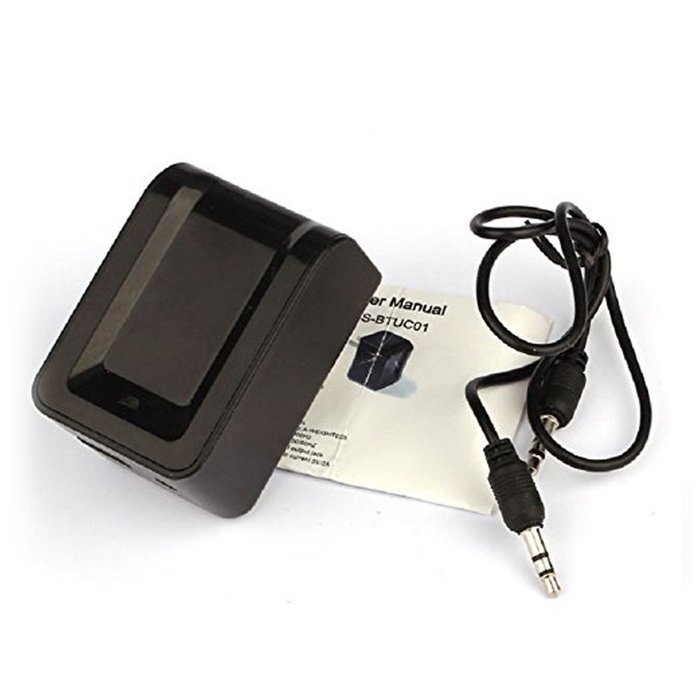 SheenRoad TS-BTUC01 Bluetooth Adapter 3.5mm Audio Music Receiver with USB Wall Charger