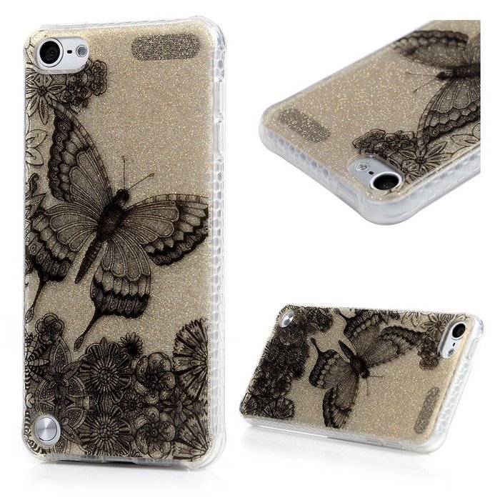 Badalink iPod Touch 5 Case Soft TPU Shockproof Easy Grip Rubber Bumper Frame + PC Back Shell with Color-fading... N38