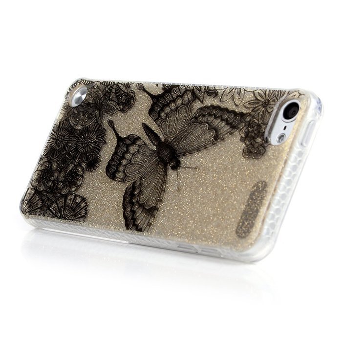 Badalink iPod Touch 5 Case Soft TPU Shockproof Easy Grip Rubber Bumper Frame + PC Back Shell with Color-fading... N39