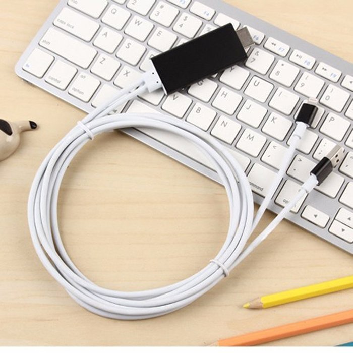 1080P iPhone Lightning 8 Pin to HDMI Cable Connector,BAIVON 6.5 Feet HD High Speed HDTV Converter Adapter with... N27