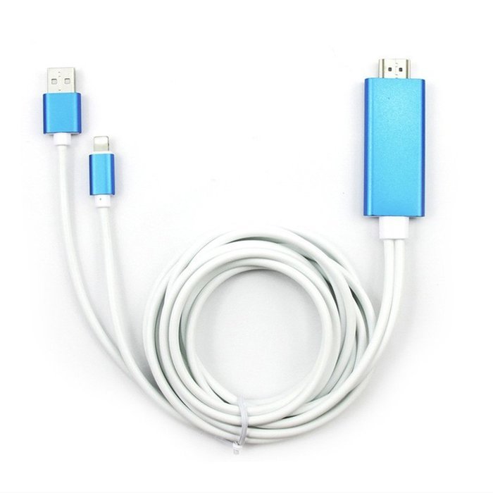 1080P iPhone Lightning 8 Pin to HDMI Cable Connector,BAIVON 6.5 Feet HD High Speed HDTV Converter Adapter with... N34