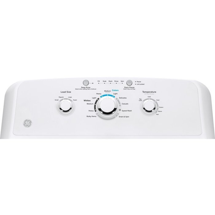 GE 3.8 DOE Cu Ft White Top Loading Washer N3